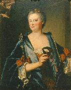 Hyacinthe Rigaud Portrait of Marie-Madeleine Mazade painting